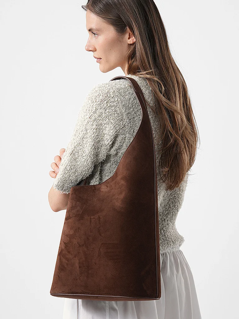 AESTHER EKME Sac en cuir - Sac à bandoulière LUNE TOTE marron